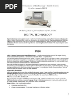 Digital Technology: The Development of Technology - Based Music 1 Synthesizers & MIDI