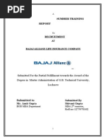 Bajaj Allianz Recuritment Report