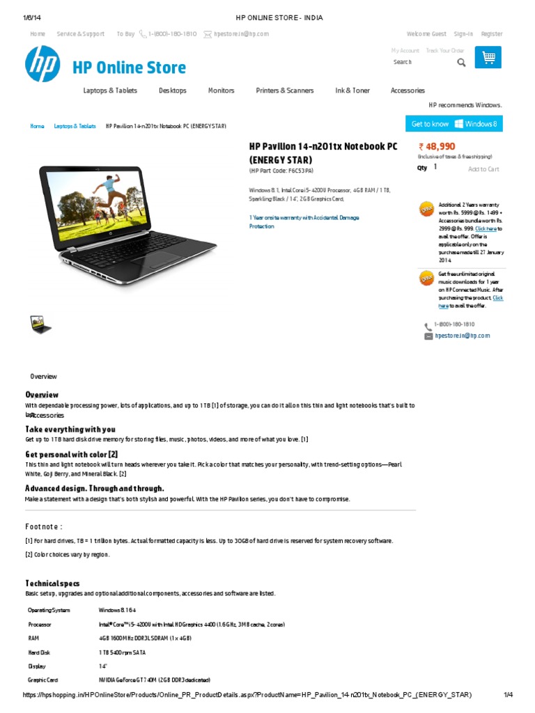 Hp Online Store India Laptop Hewlett Packard