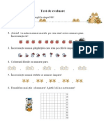 0teste de Evaluare Numeratia 0 100