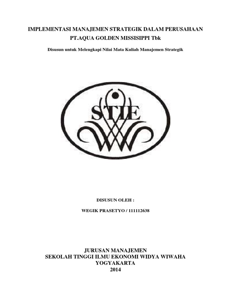 Manajemen Strategis Aqua