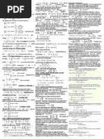 Cheat-Sheet - Boas Mathematical Methods in The Physical Sciences