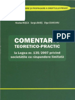 Comentariu Teoretico-practic SRL