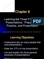 Learning The Three P's of Oral Presentations: Preparation, Practice, and Presentation