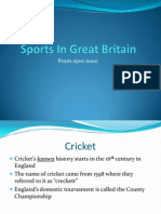 Sports in Great Britainupdate