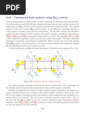 Z Bus Fault | PDF | Matrix (Mathematics) | Sequence