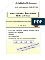 Volumetria en Medio No Acuoso