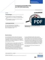 Rohrfederdruckmessgerät Mit Schaltkontakt Crni-Stahl-Gehäuse, Mit Vds-Zulassung Typ Pgs11.040