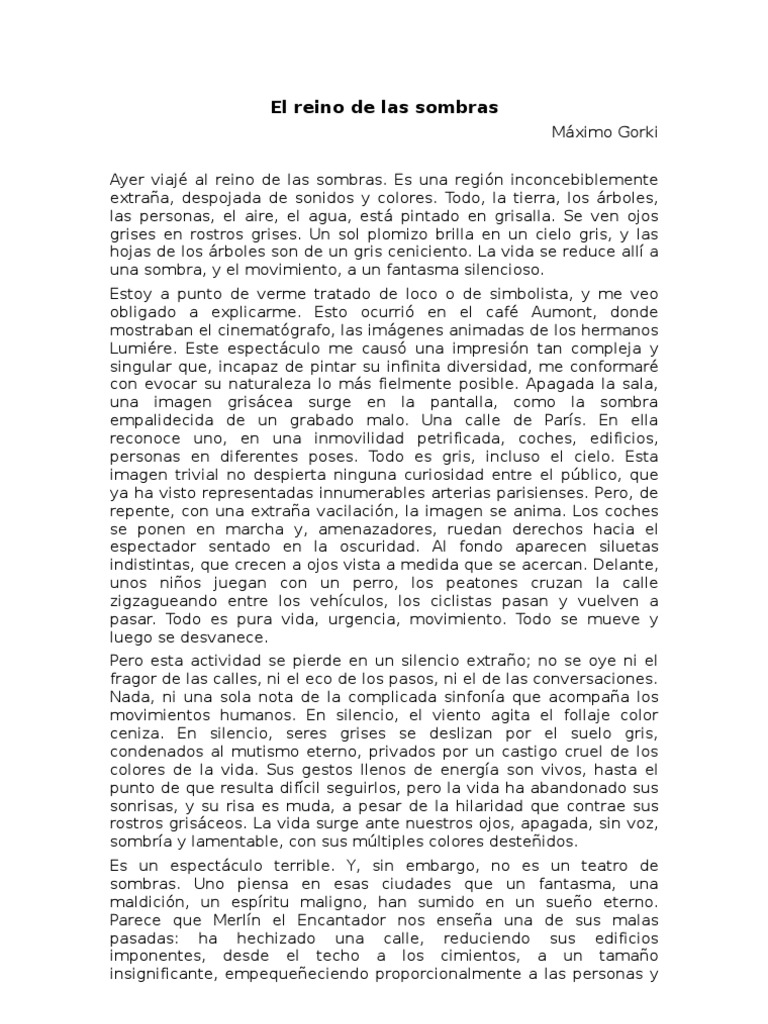 El Reino de Las Sombras | PDF | Sombra
