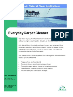 Everyday Carpet Cleaner: Avir Natural Clean Applications
