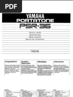 Yamaha Psr-36 Anleitung Manual