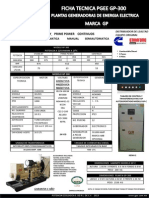 Ficha Tecnica Planta de Emergencia Marca GP Modelo GP-300 PDF