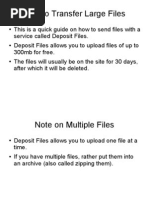 How To Transfer Large Files Using