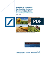 Investing in Agriculture- Far-Reaching Challenge, Significant Opportunity - An Asset Management Perspective - June 2009