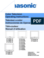 Manual de Operador Panasonic CT20SL14J