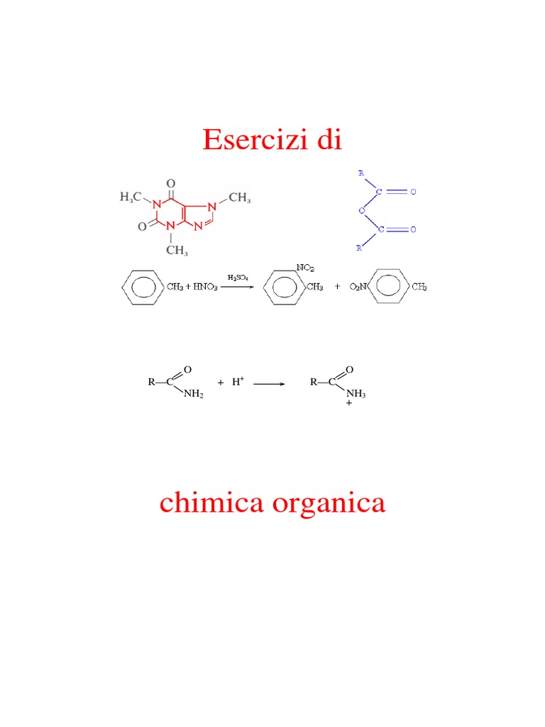 Esercizi Chimica Organica Pdf Con Soluzioni