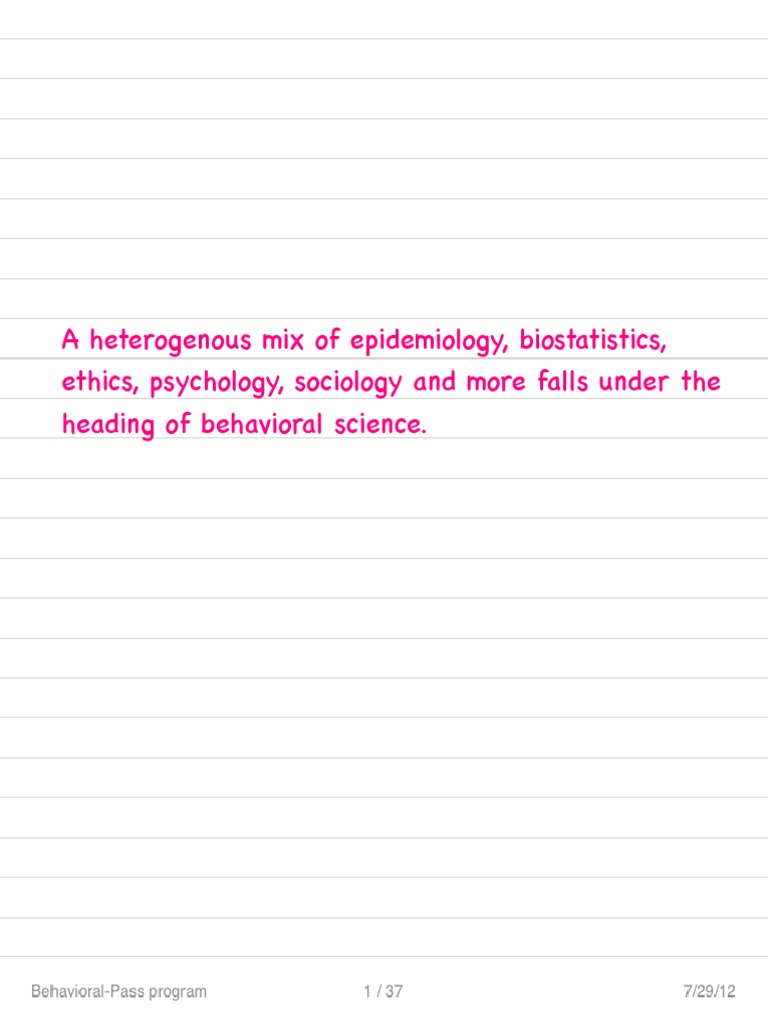 Behavioral Pass Program | PDF