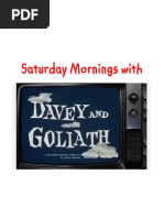 Download Saturday Mornings With Davey  Goliath by Donald Busch SN200485545 doc pdf