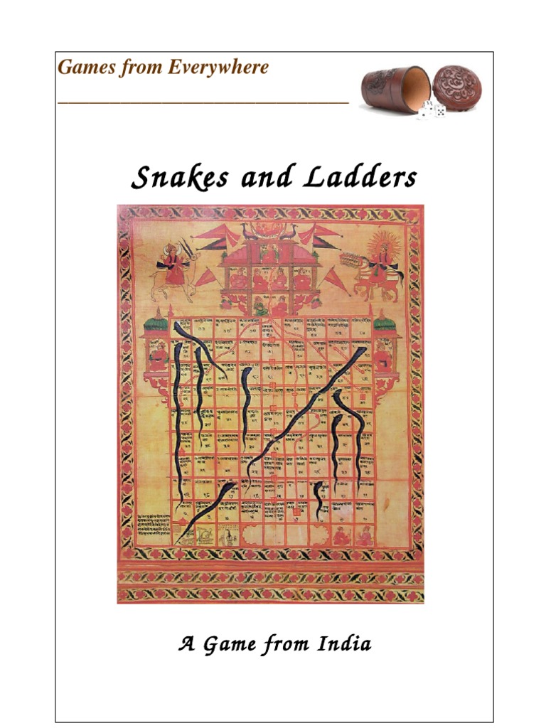 Snakes and Ladders History & Rules PDF Moksha Indian Religions