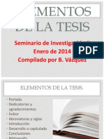 Elementos de La Tesis