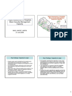 Rapid Assessment of Hospitals Mass Casualty Management Capacity of Nepalese Hospital