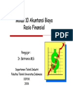 Analisa Ratio Efisiensi