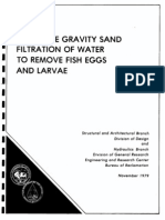 High Rate Gravity Sand Filtration of Water To Remove Fish Eggs A N D Larvae