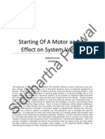 Starting of A Motor & Its Effects On System