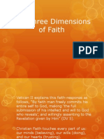 The Three Dimensions of Faith