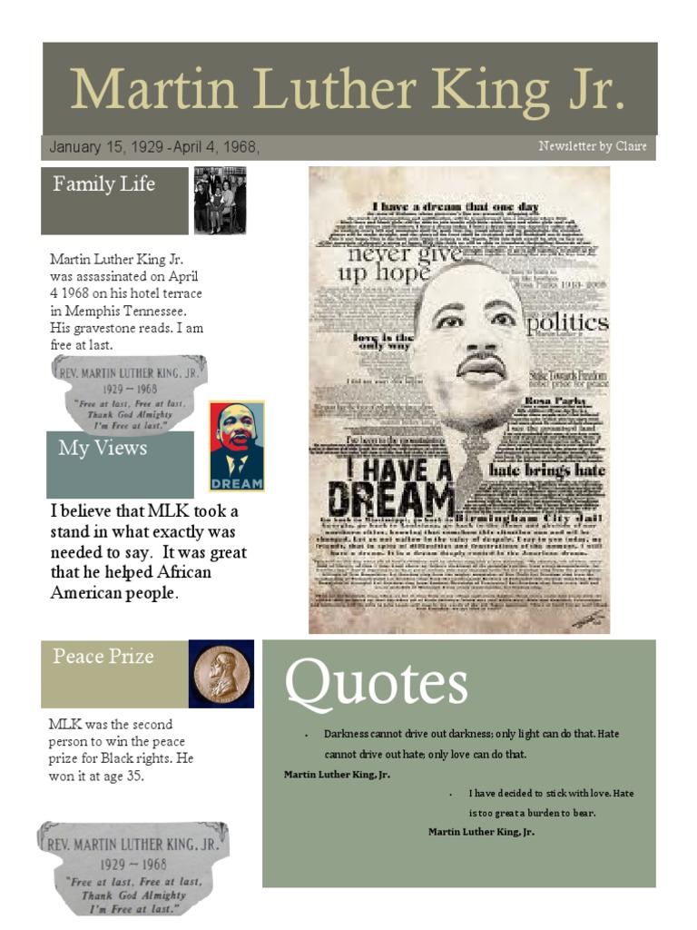 Martin Luther King Jr.'s Legacy and Impact | PDF