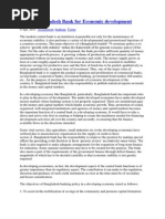 Download Role of Bangladesh Bank for Economic Development by Tarequl Islam SN200540768 doc pdf