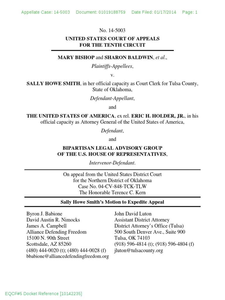 Plaintiffs-Appellees,: Appellate Case: 14-5003 Document: 01019188759 ...