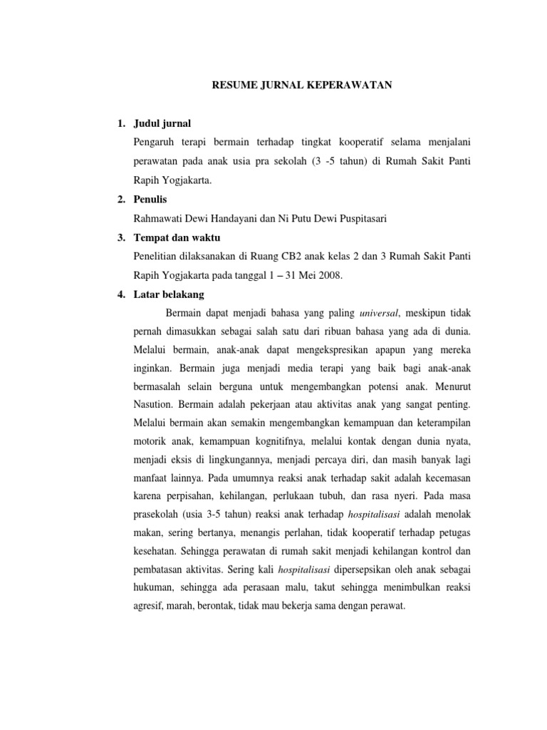 ★ Contoh resume jurnal penelitian ilmiah