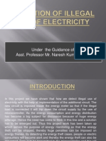 Detection of Illegal Use of Electricity