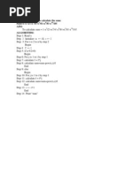 Write A C Program To Calculate The Sum: Sum 1-x /2!+x /4!-x /6!+x /8!-x /10! Aim: To Calculate Sum 1-x Algorithm