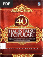 Download 40 Hadis Palsu Popular by Administrator SN200552871 doc pdf