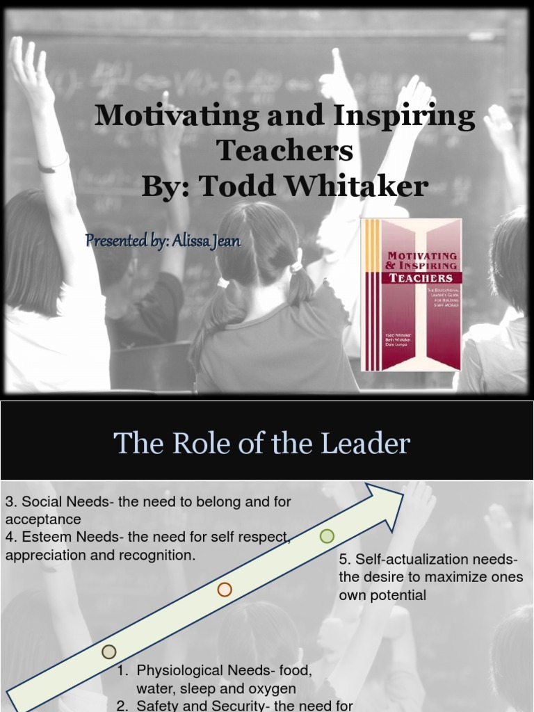 Inspiring Leadership for Teachers | PDF | Self Actualization | Psychology