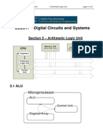 EE201: Digital Circuits and Systems: Section 3 - Arithmetic Logic Unit
