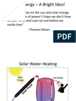 Solar Energy - A Bright Idea!