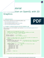 An Introduction On OpenGL With 2D Graphics - OpenGL Tutorial