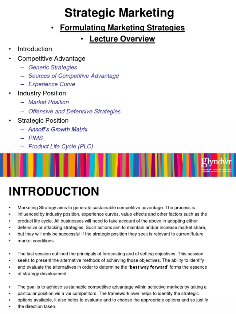 what are marketing strategies pdf