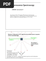 Fluorescence Spectroscopy: CHE5540 Lab Exercise 9