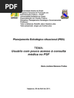 Planejamento Estratégico situacional (PES)