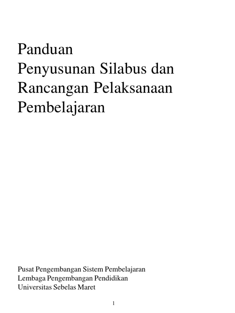 Panduan Silabus Dan RPP | PDF | Karier & Perkembangan | Bisnis