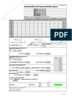 Gauge Repeatability and Reproducibility Report