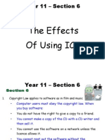 Year 11 - Section 6: The Effects of Using ICT