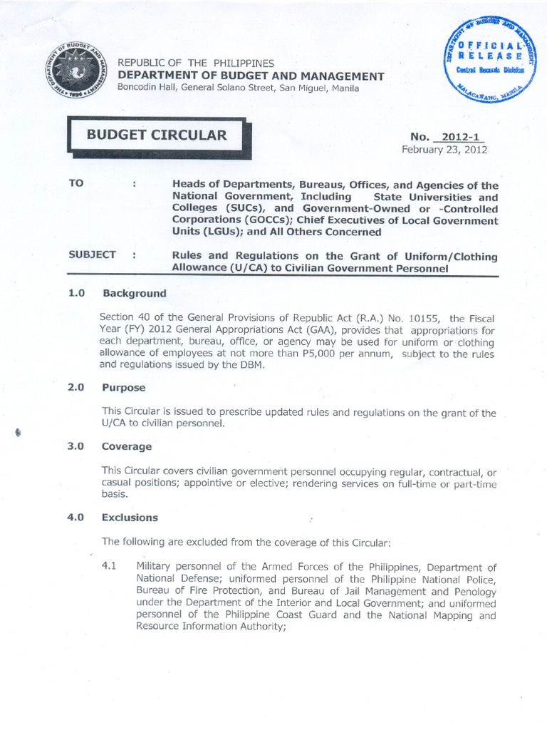 Uniform Clothing Allowance Government Employees Security Guard