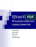 XEN and KVM In: INFN Production Systems and A Comparison Between Them