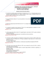 Circuitos Elétricos I - Primeira Lista de Exercício