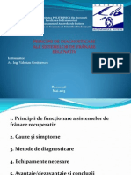 Diagnosticarea Sistemelor de Franare Regenerativ